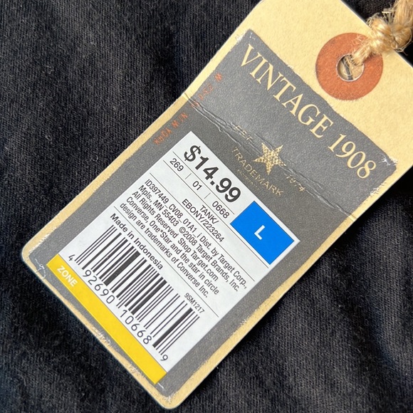 Women’s Converse Black T-Shirt Tank Size Large - Picture 4 of 4